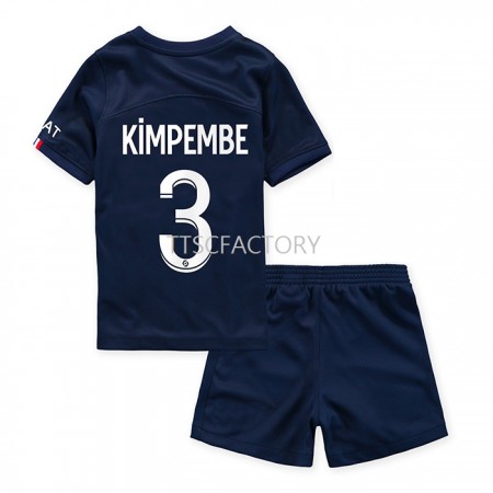 Fußballtrikots Paris Saint-Germain Kimpembe 3 Kinder 2022-2023 Kurzarm Heimtrikotsatz kaufen